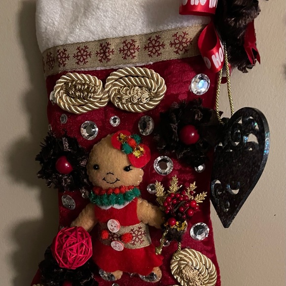 KEEPSAKE (Handcrafted) Luxury One-Of-A-Kind Christmas Stockings (Italian) - Picture 6 of 10
